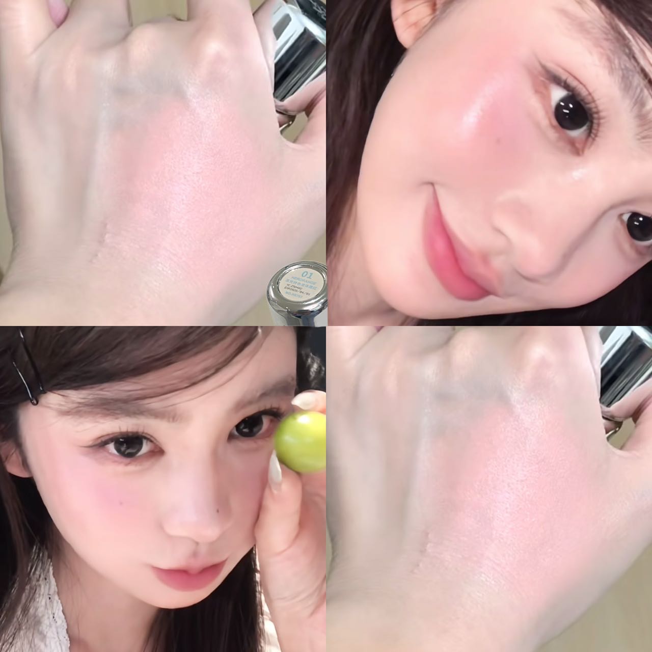 Low Saturation Matte Liquid Blush Water Light Cheek Cream Smooth Blush Big Sponge Brush Head Easy To Apply Natural Rouge Makeup