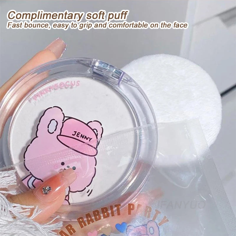 Face Oil Control Matte Makeup Powder Moisturizing Press Powder Nature Brighten Skin Tone Waterproof Lasting Setting Loose Powder