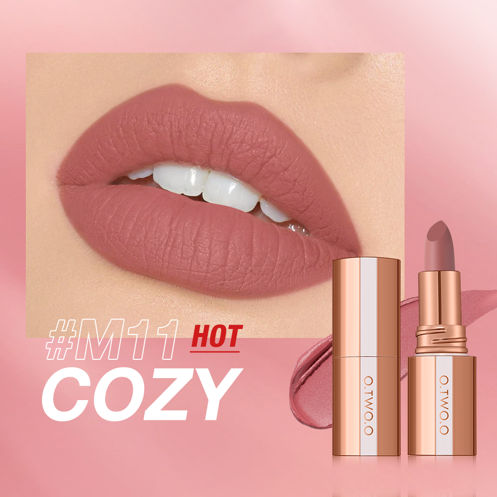 Matte Lipstick Lip Tint 8 Colors Waterproof Long Lasting Non-stick Cup Sexy Highly Pigmented Velvet Lip Sticks Lip Stain