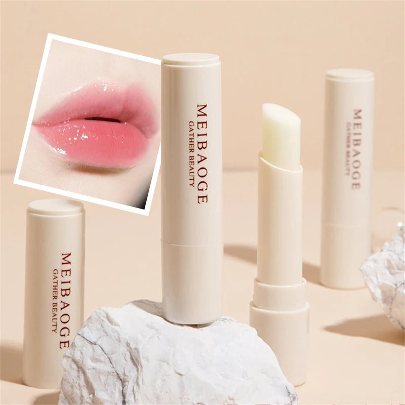 1pc Clear Colorless Lip Balm Moisturizing Lip Mask Crystal Lipstick Primer Nourishing Anti-cracking Makeup Lip Care Jelly Tinted