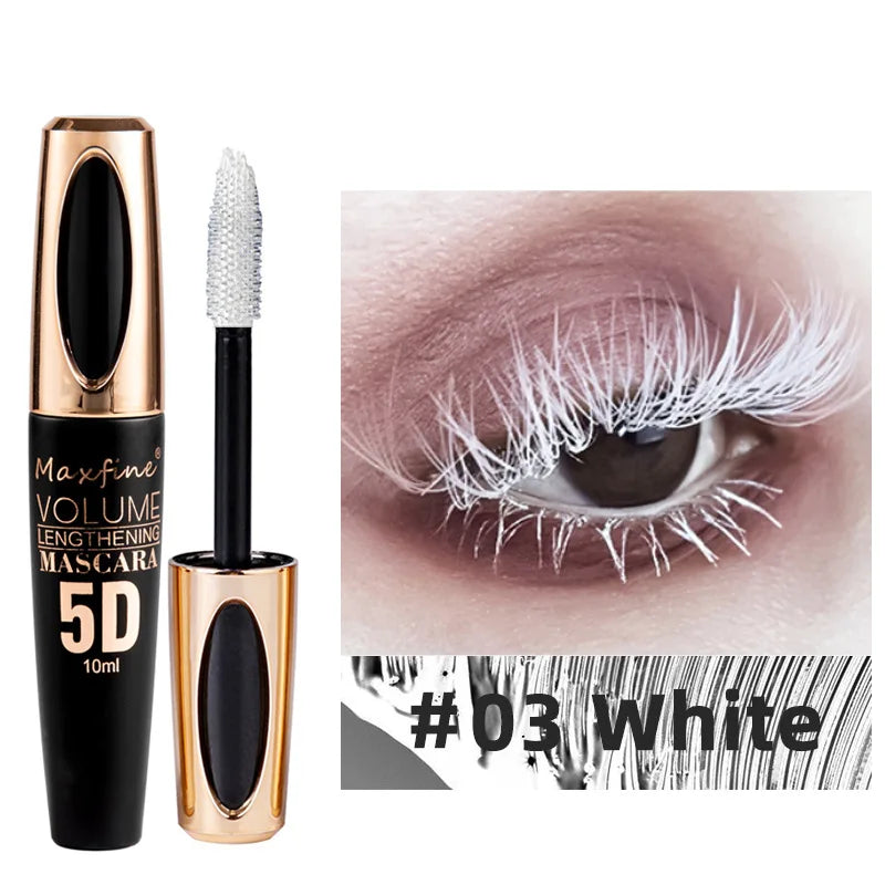 Waterproof Anti-sweat Mascara Lengthens Eyelashes Extension Blue Silk Fiber Mascara Female Non-smudge Mascara Makeup Cosmetic