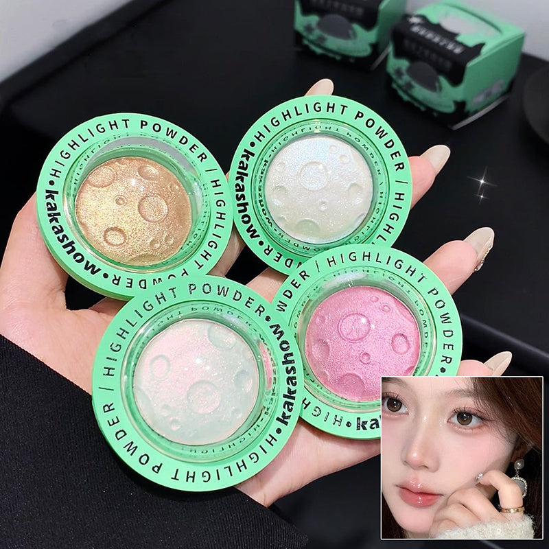 Planet Space Highlighter Powder Brighten Fairy Adas Powder Shimmer Water Light Contour Face Body Illuminator Makeup Cosmetics