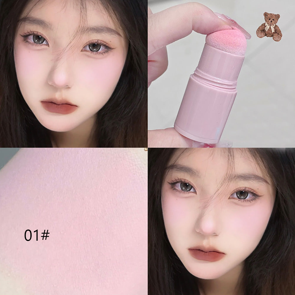 Blush Stick Soft Face Brightening Contouring Shadow Blusher Powder Peach Pinkish Cheek Tint Korean Makeup Cosmetics