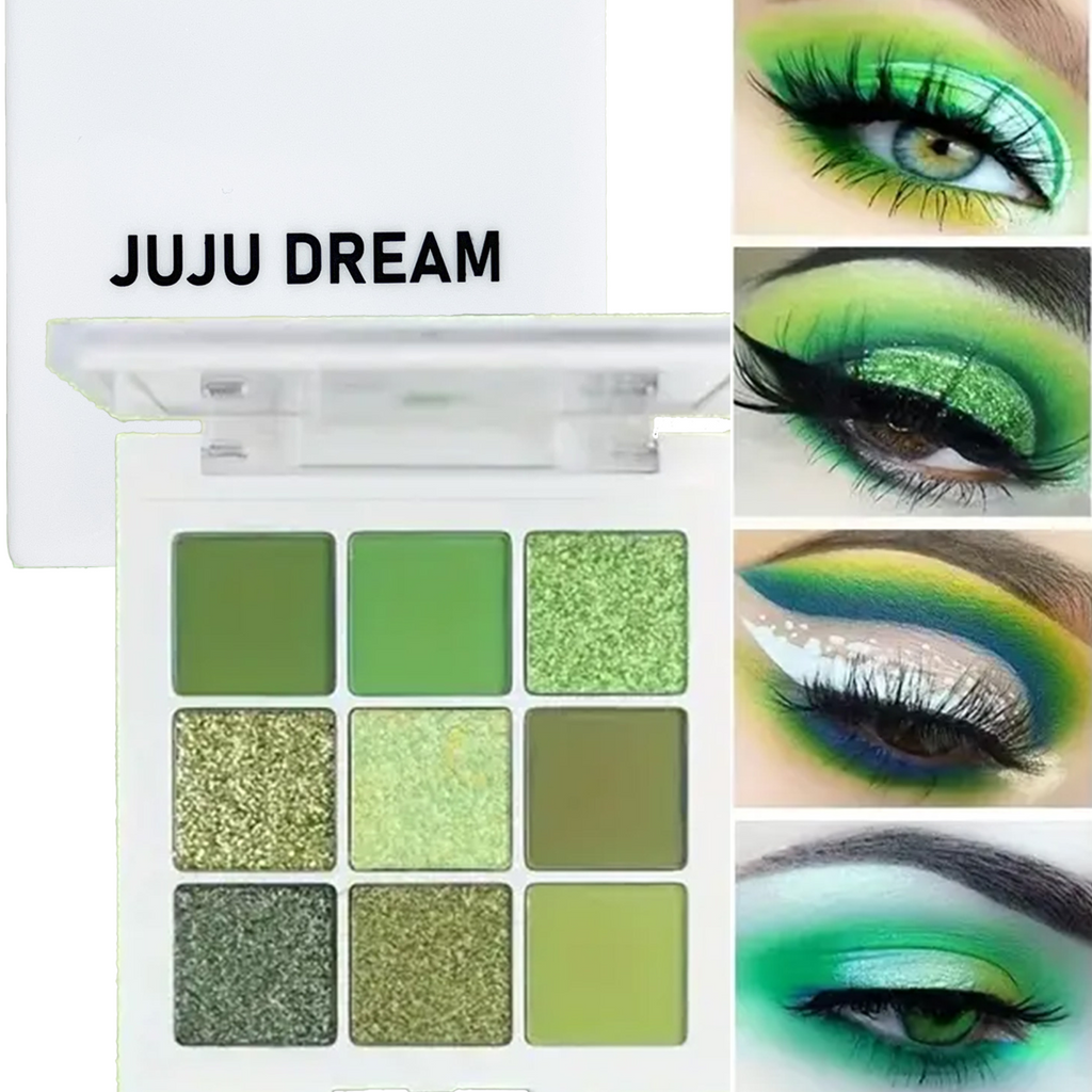 Korean Avocado Cream Eyeshadow Makeup – 9 Colors of Brightening & Shimmering Shades