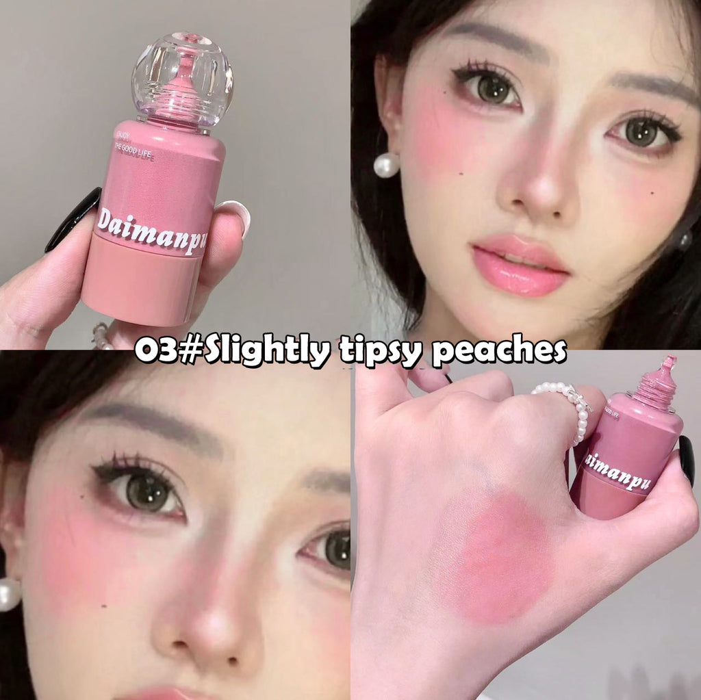 Vitality Pink Pressed Blush Liquid Water Light Expansion Color Cheek Tint Makeup Rouge