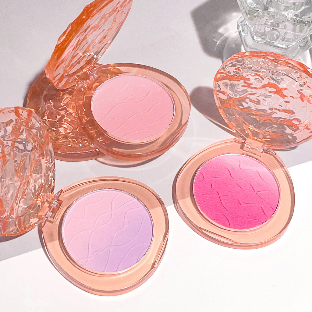  cute  pop  gradient blush  matte delicate daily nude makeup  brightens the color  naturally whitens students