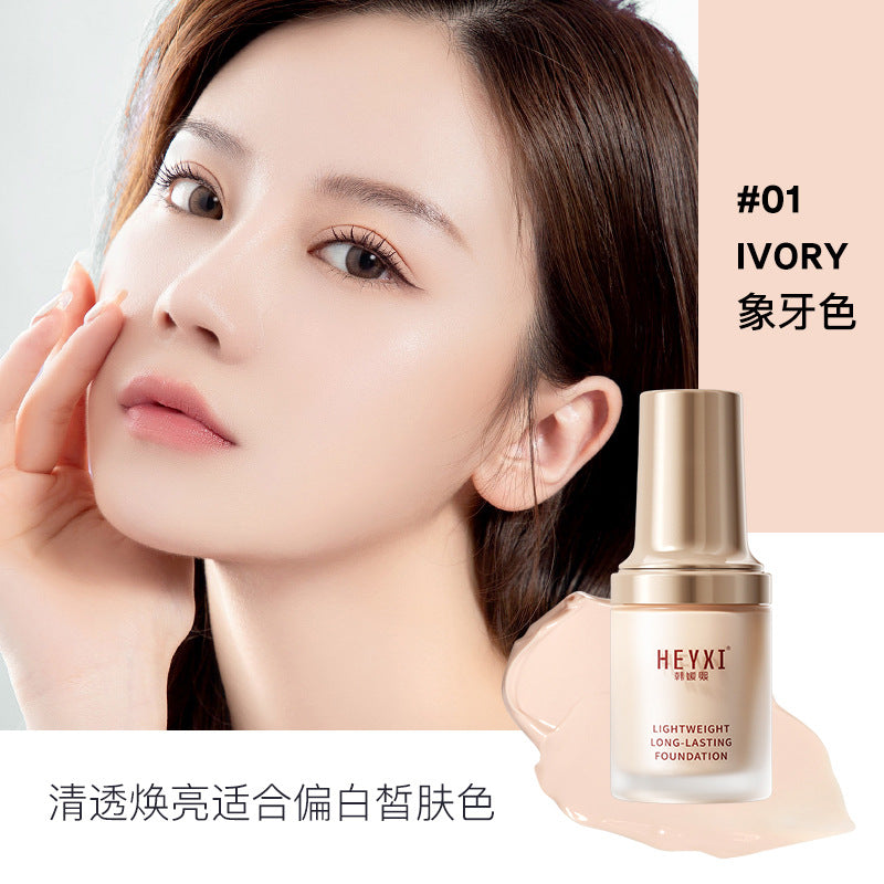Lightweight Foundation Longlasting Hydrating Moisturizing Waterproof Sweatproof Non-Fluffing  Face Flawless Makeup
