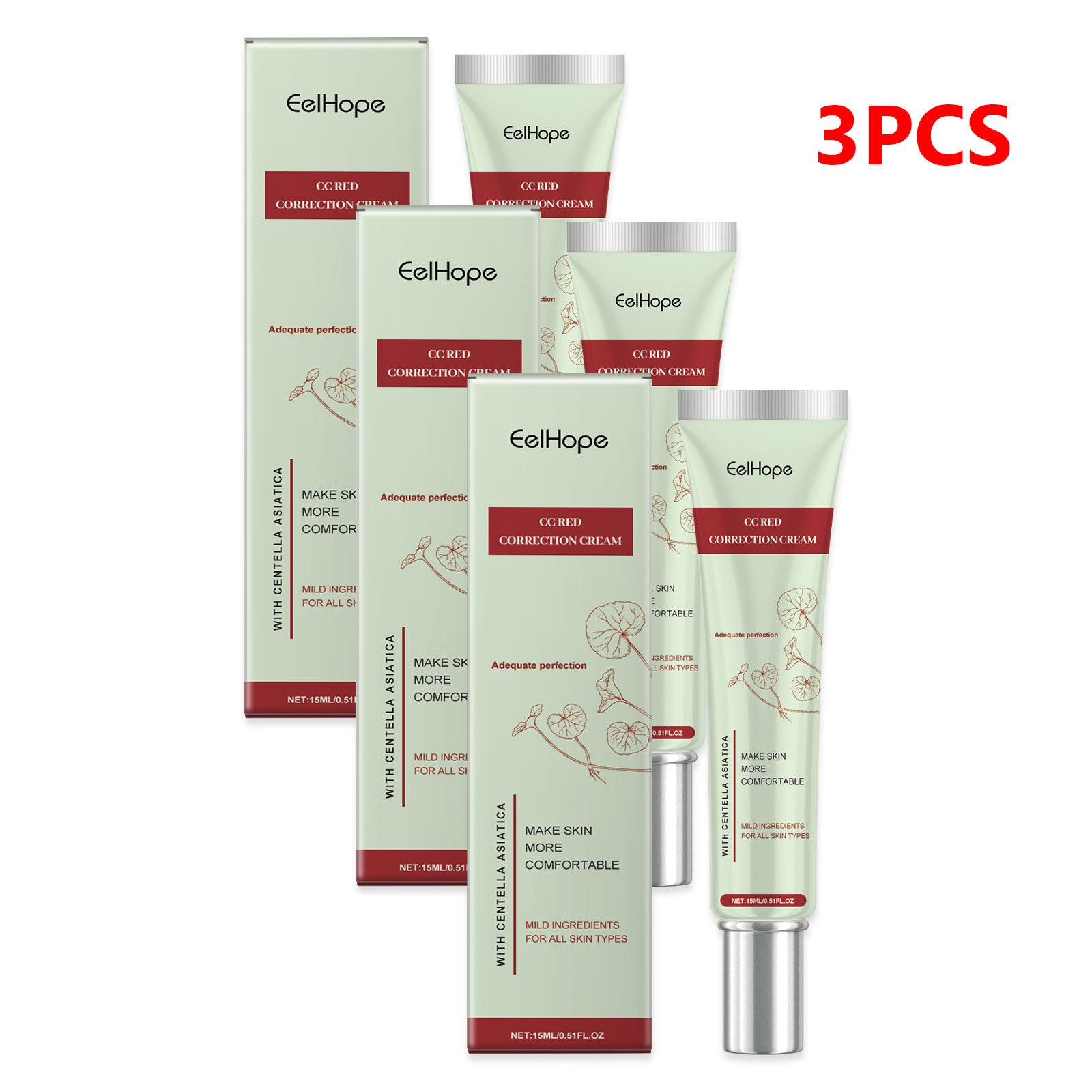 Centella Asiatica  Cream Foundation Color Correcting Facial Repair BB Cream Full Coverage Natural Concealer Whitening Liquid