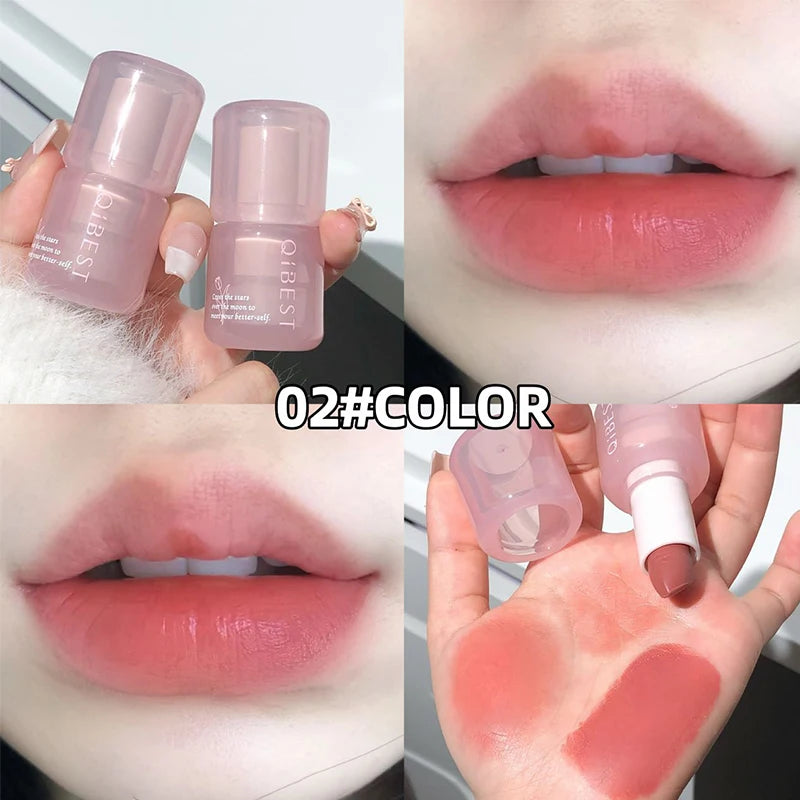 Waterproof Lipstick Red Nude Lip Stain Moisturizing Natural Lipstick Highly Pigmented Lip Tint Long-lasting Makeup Gift