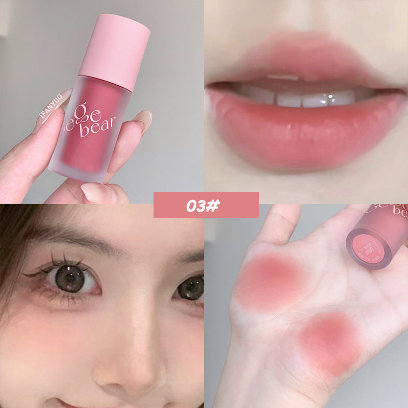 Multi Functional Blush Brush Stick Makeup Muddy Texture Cheek Lipstick Mud Long Lasting Velvet Matte Monochrome Creamy Rouge