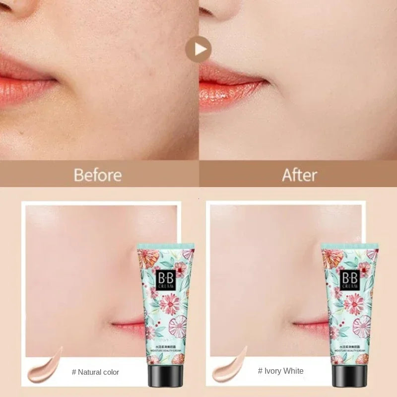 Waterproof BB Cream Liquid Concealer Matte Full Coverage Acne Scars Dark Circles Foundation Lasting Makeup Cosmetics