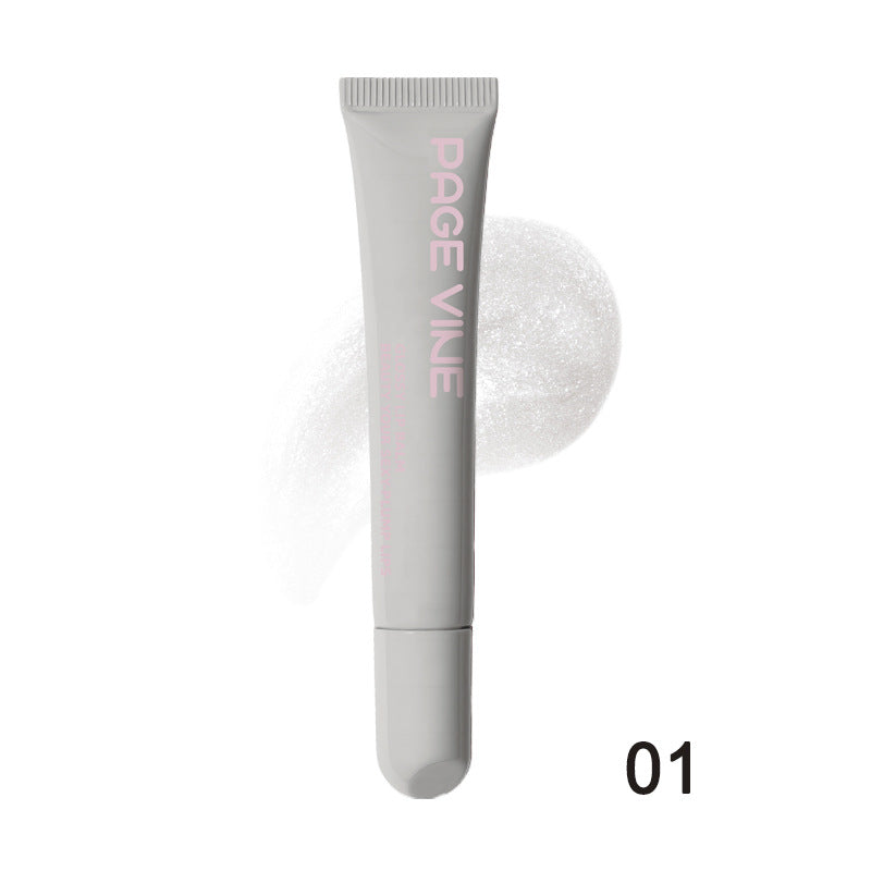 Polypeptide Soft Tube Mirror Lip Gloss for Phone Case Moisturising Transparent Built-in Lipgloss Beauty Cosmetics Makeup