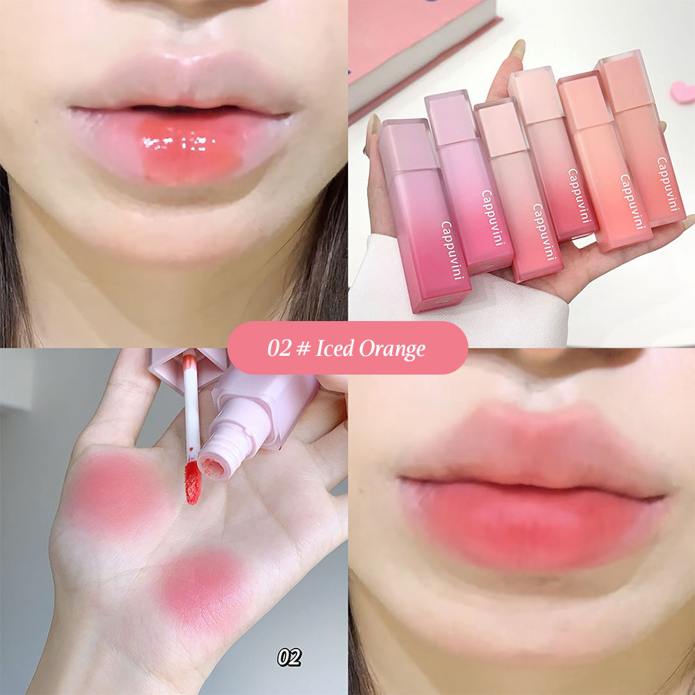 Nude Water Mist Lip Glaze Matte Velvet White Lip Gloss Long-lasting Lipstick