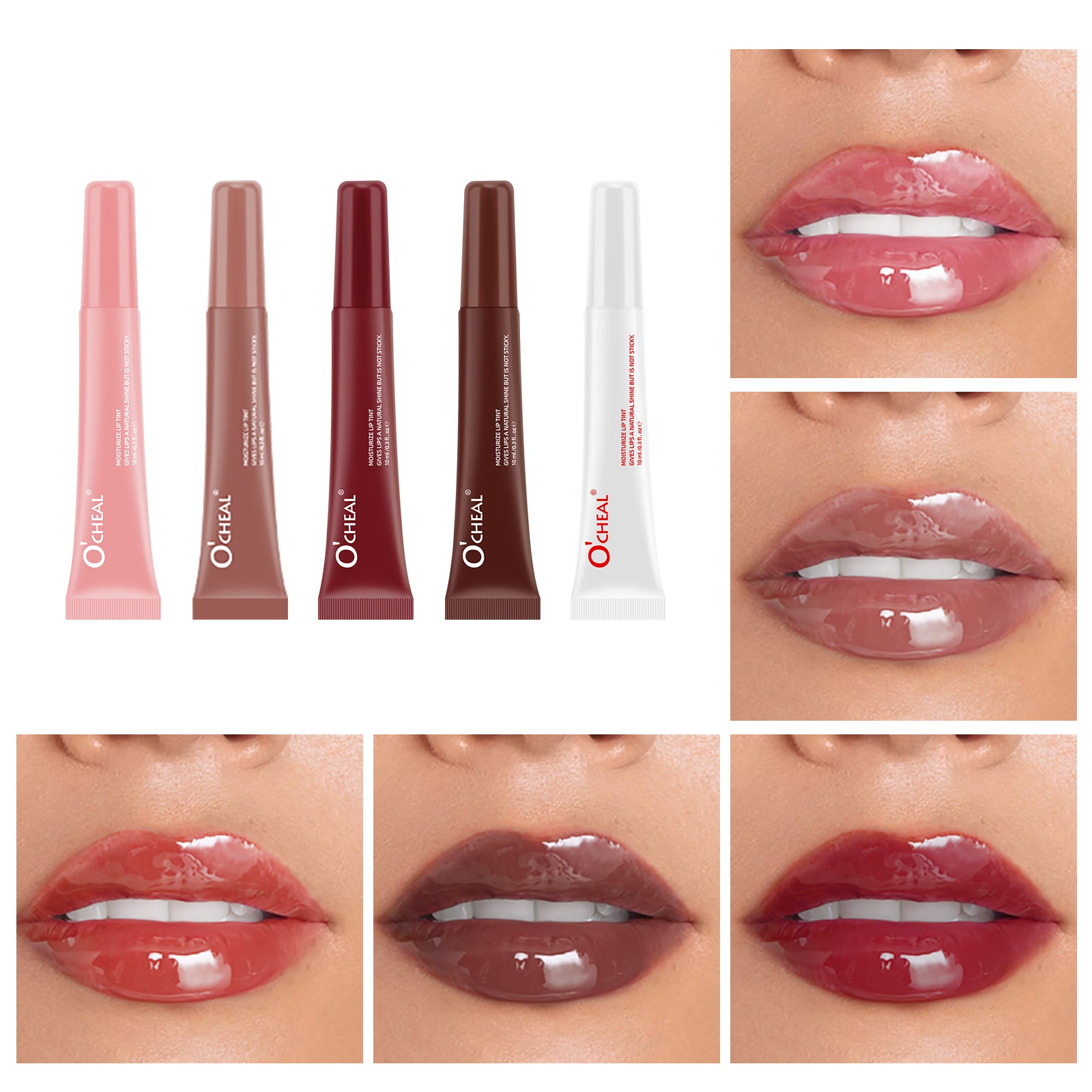 Moisturizing Lip Gloss Plumper Shiny Liquid Lipstick Clear Lip Care Beauty Tinted Mask Glaze Colored Lipstick Makeup