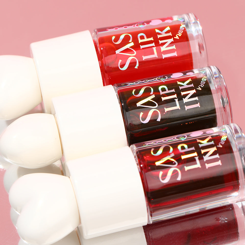 Lip ink  moisturizing  long-lasting waterproof easy to color non-stick cup lip stain  heart shape liquid lipstick