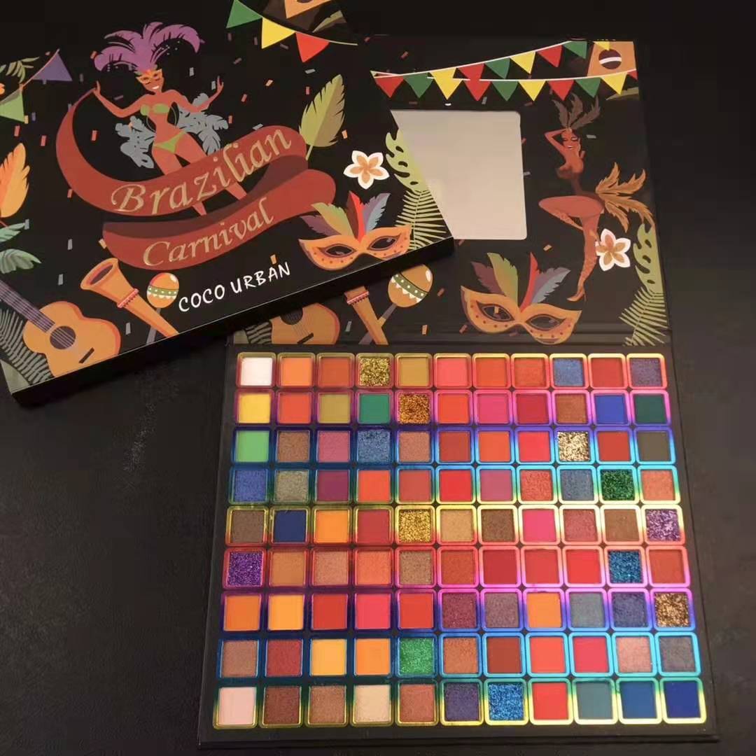 Boutique 96 Colors Eye Shadow Plate Shimmer Matte Sequin Eyeshadow Colorful Stage Ball Dedicated Neon Eyeshadow Palette Beauty