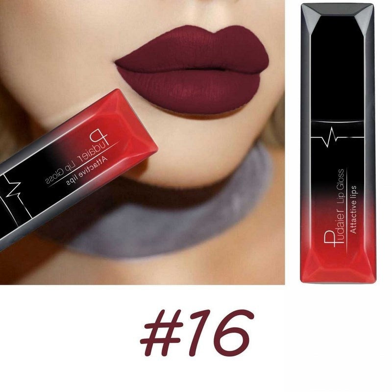 18 Color Christmas Lip Makeup 18 Color Super Matte Velvet Long Lasting Lipgloss Liquid Lipstick