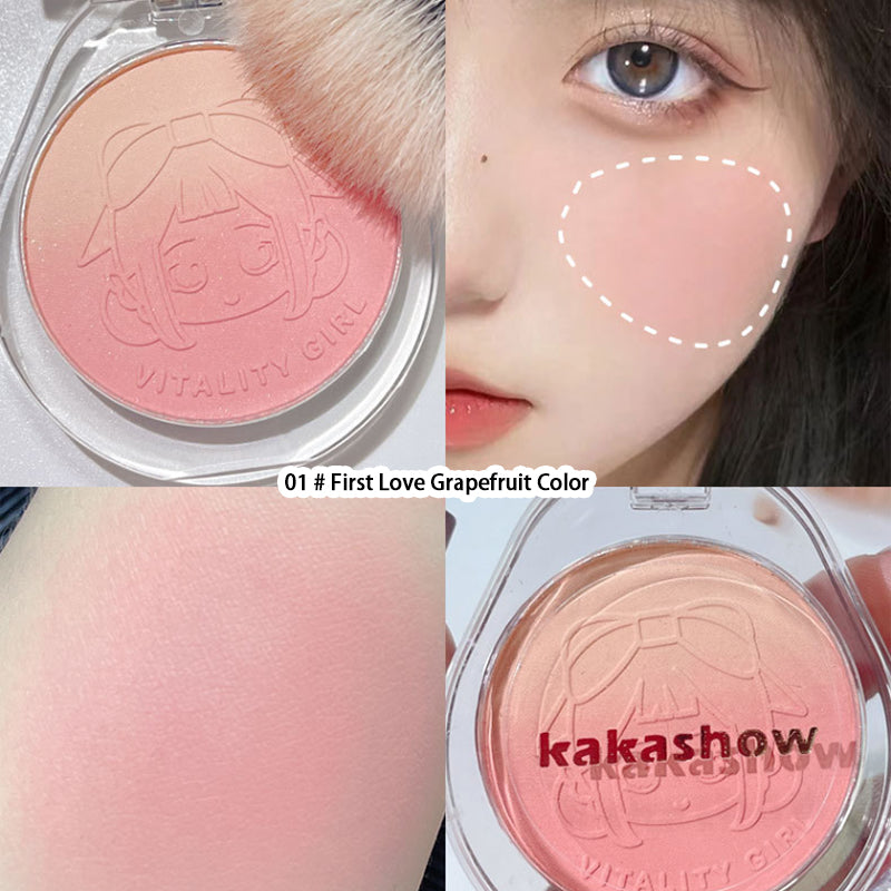 Youthful Gradient Blush - Natural Nude Shade  Easy-to-Blend Formula with Long-lasting Matte Finish