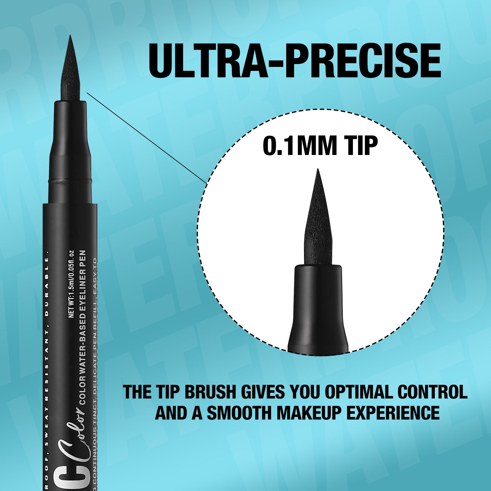 1 pcs waterproof  quick-drying  oil-proof and non-smudging long-lasting ultra-fine eyeliner  eyeliner pen  Makeup