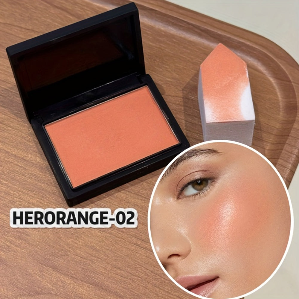 Light and Translucent Single-Color Blush  Matte Texture  Delicate  Soft  Waterproof  Sweat-Proof  Easy to Color  Natural Nude Makeup Whitening  Low Saturation Matte Contouring Rouge    for Beginners