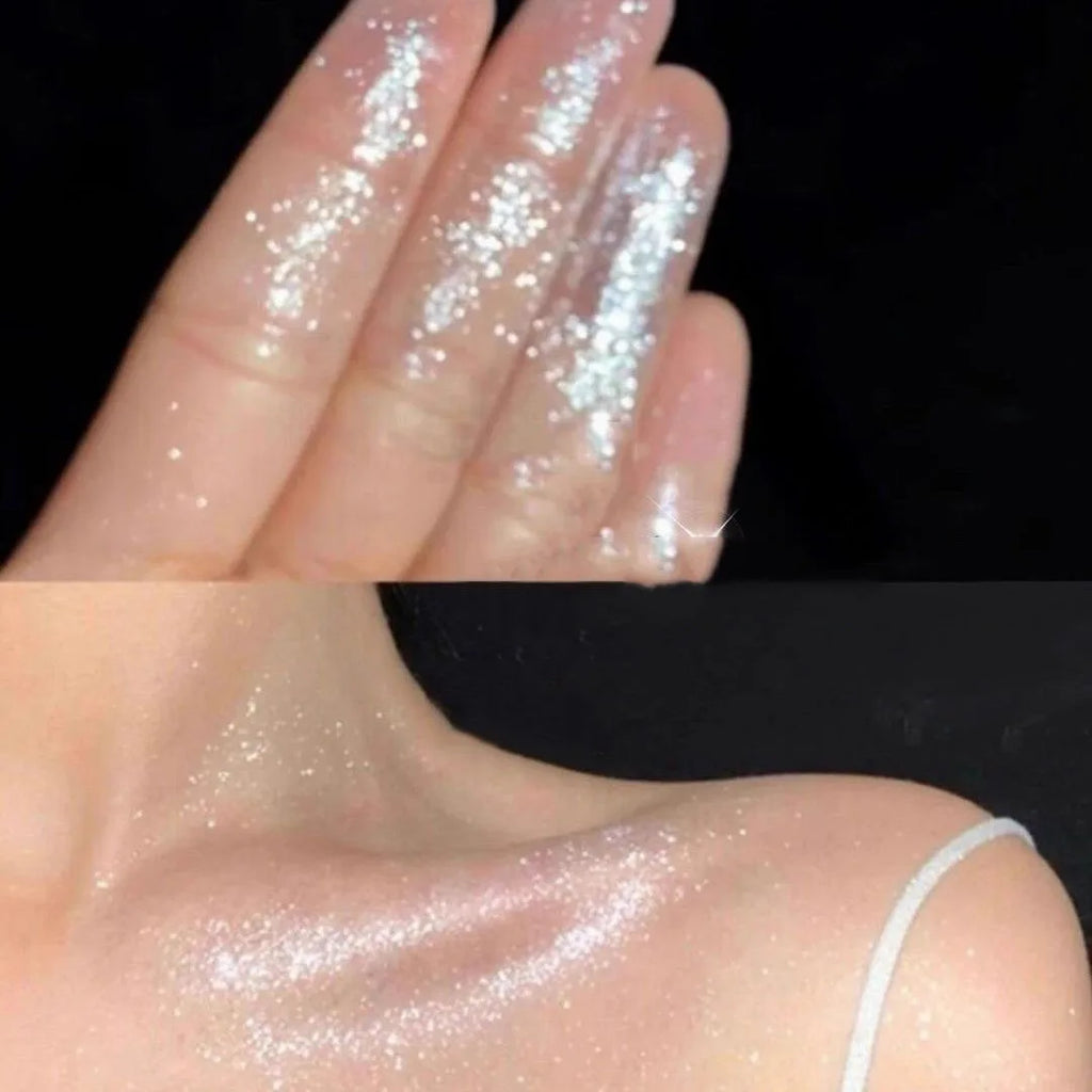Sparkling Fairy High Light Body Glitter Powder Clavicular Patting Powder Moonlight White Sparkling Powder Makeup