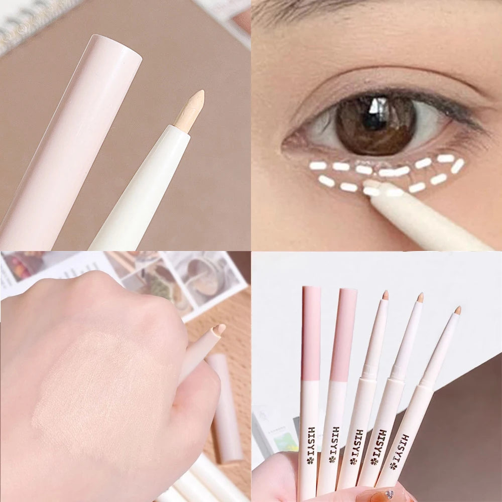 3 Color Face and Eye Concealer Pen Natural Perfect Contour Pen Water-based Soft Lip Liner Easy to Apply Face Brighten Makeup