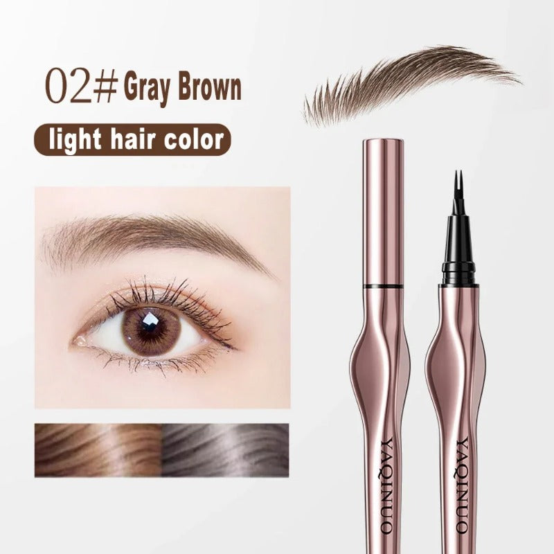 2Points Eyebrow Pencil Long Lasting Easy To Grip Eyebrow Tattoo Waterproof Thin Liquid Lying Silkworm Brow Pen Korean Makeup New