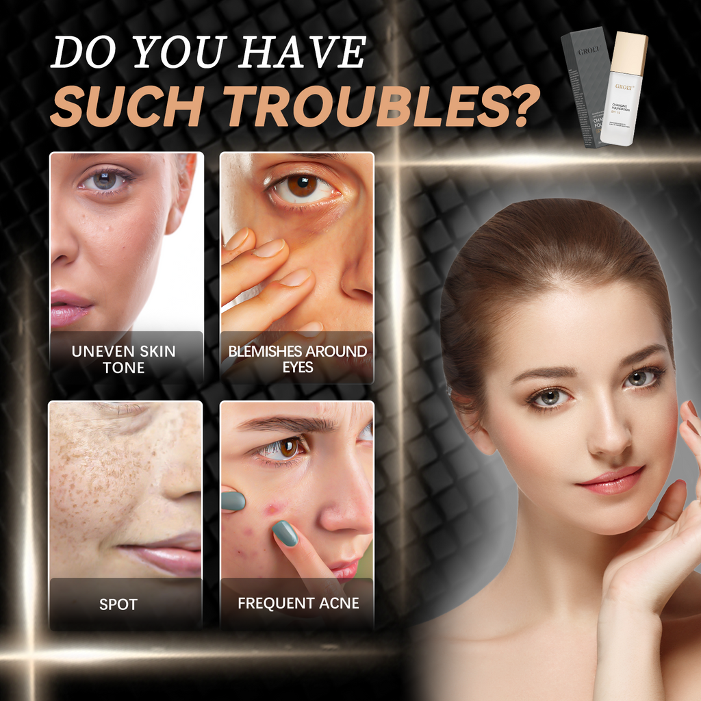 ﻿ Color Changing Foundation Moisturizer Oil-control Hydrating Color Longwearing Waterproof Travel Coverage make up Base