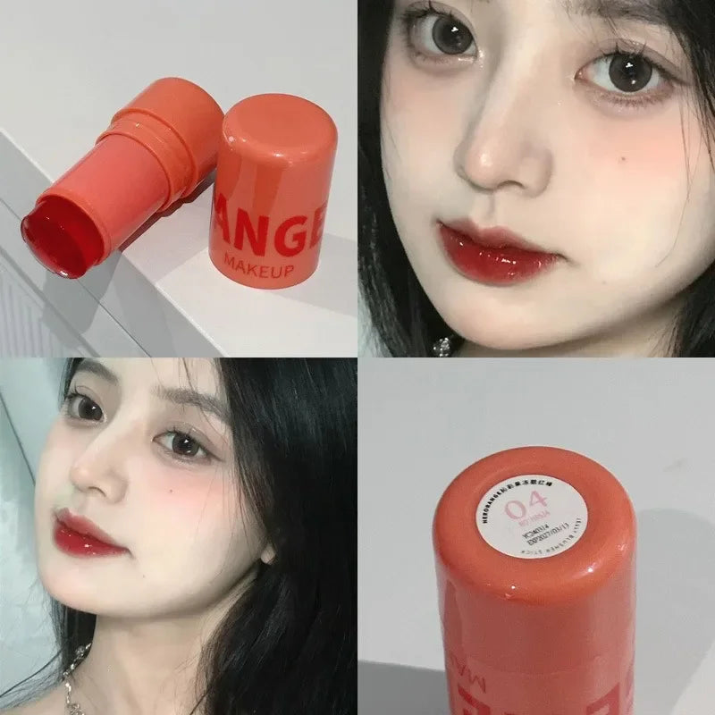 Fruit Jelly Blush Stick Strawberry Rose Tint Cheek Color Brighten Lips and Cheeks Rouge Lasting Waterproof Makeup Blusher Sticks