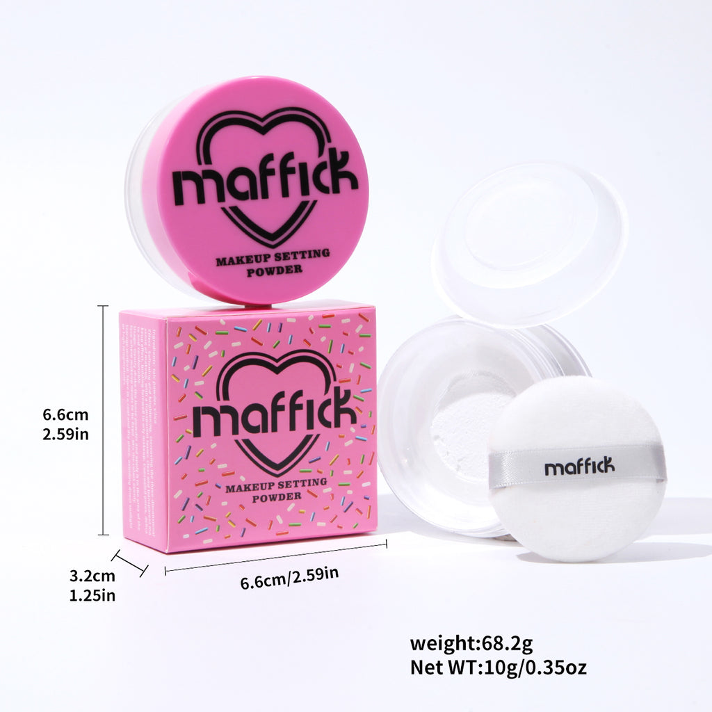 Sweet Heart Powder - Energetic Soft-Skin Airy Loose Powder Oil-Control Sweat-Proof Waterproof Long-Lasting Setting Powder