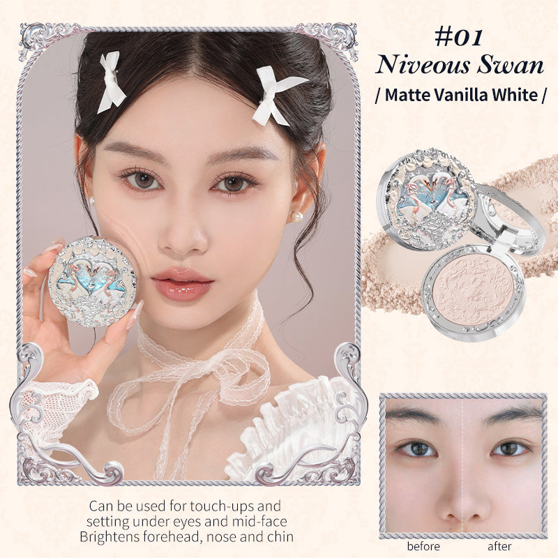 Flower Knows Swan Ballet Series Embossed Blush