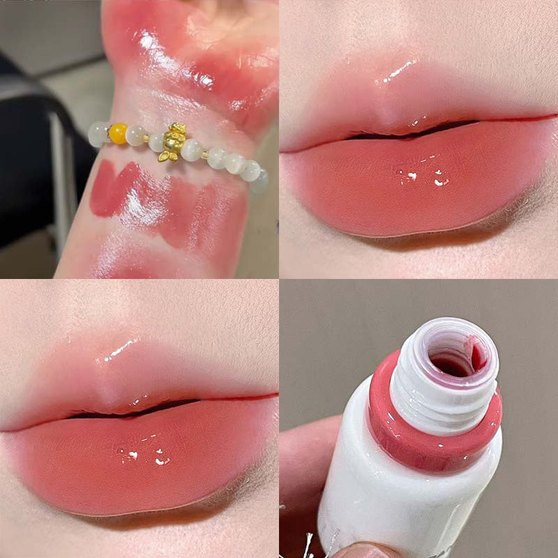 Soft Color Mirror Lip Glaze Moisturizing Mirror Water Light Color Long-lasting Makeup Lip Gloss