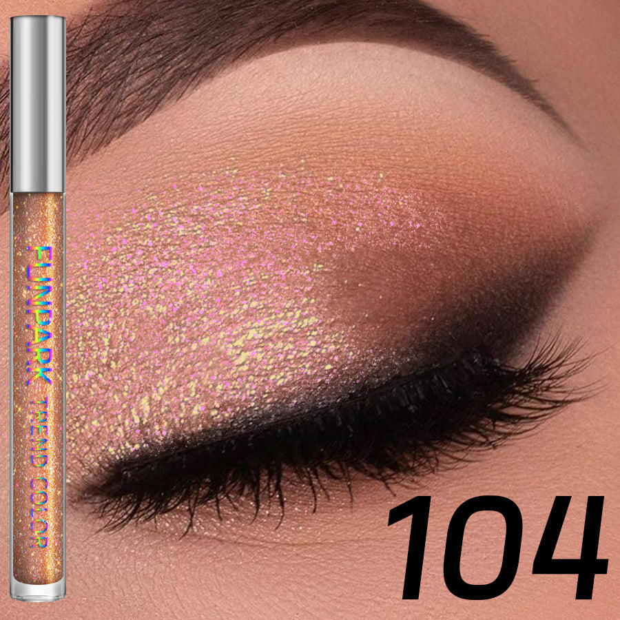 Colorful Liquid Eyeshadow Pink Green Black Diamond Shiny Eye Liner Pen Giltter Eyeshadow Palette Makeup Long Lasting