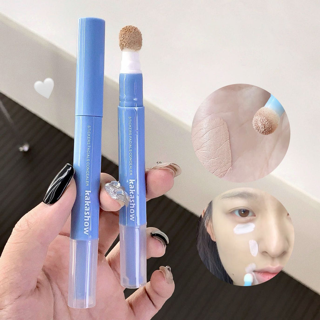Stick Facial Concealer Liquid Cover Dark Circles Freckles Acne Long Lasting Foundation Makeup Rotating Sponge Tip Applicator