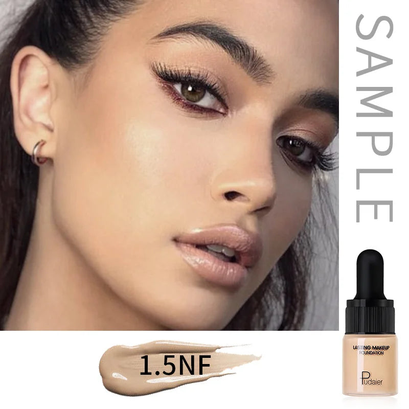 1PC Liquid Foundation Full Coverage Concealer Cream Oil-control Moisturizer Contour Matte Breathable Base Makeup