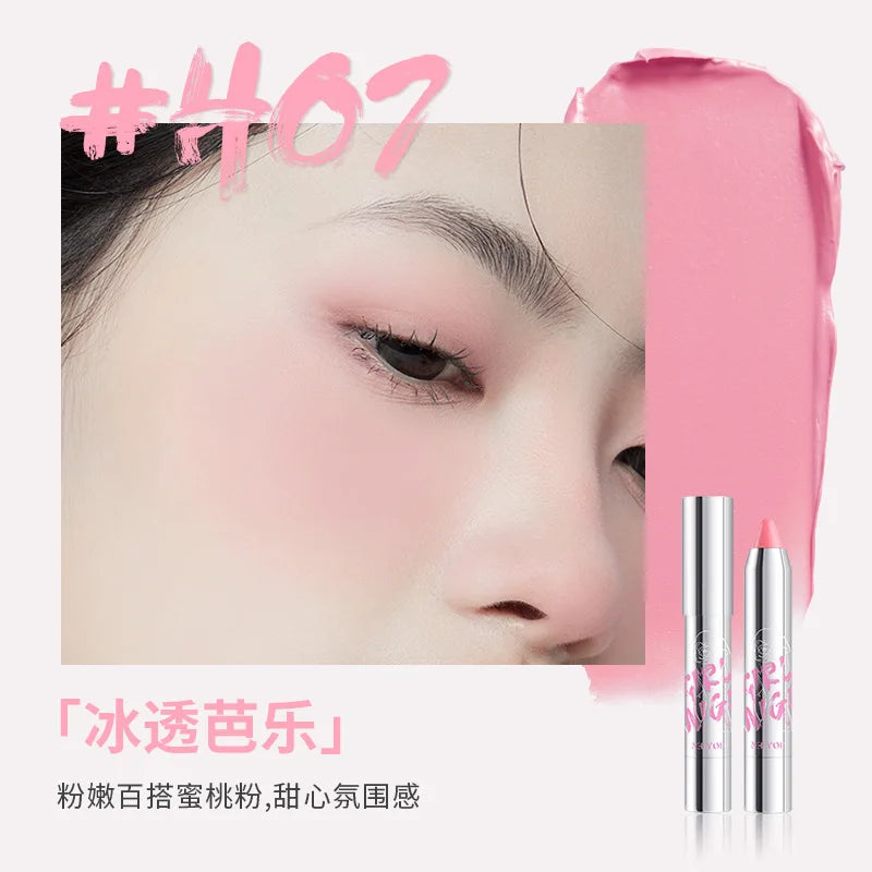 Blush Eyeshadow Stick Expansion Color Purple Cheek Eyes Base Contour Tint Makeup Pink Peach Rouge Pen Girl Cosmetic
