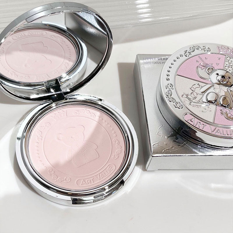 Soft Focus Pressed Powder Matte Natural Makeup Setting Makeup Brightening Makeup Loose Powder