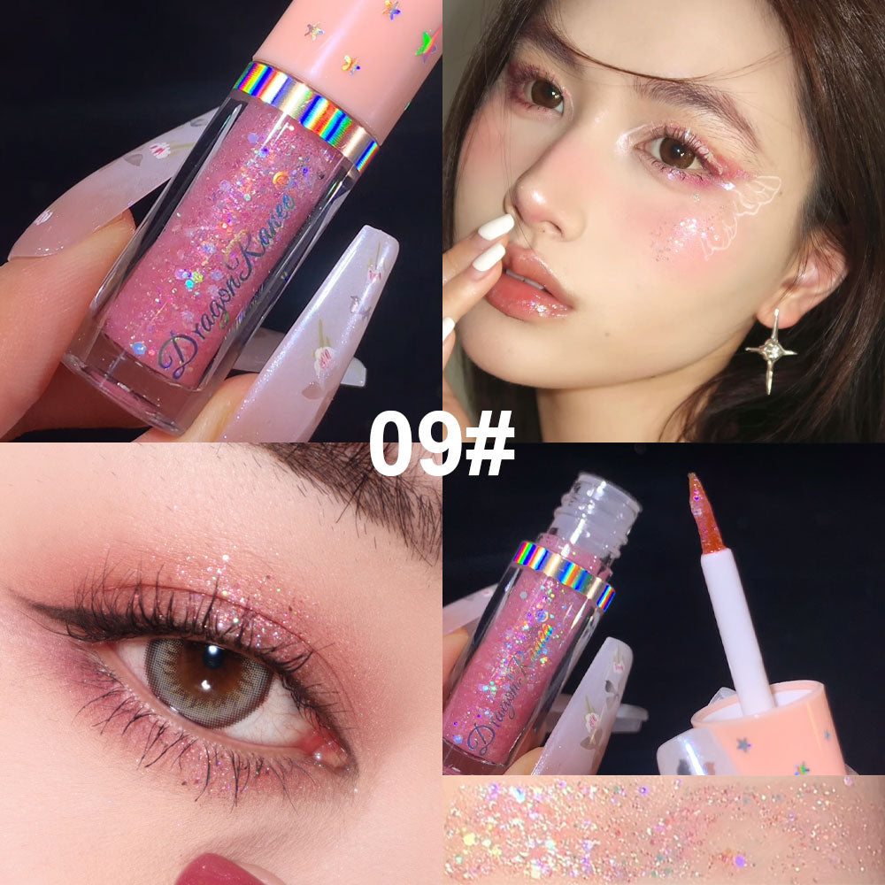 Shimmer Liquid Eyeshadow Ultra Glitter Bed Silkworm Pen Brightening Eyeshadow Liquid highlight Liquid highlight