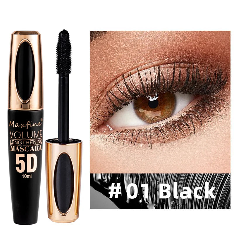 Waterproof Anti-sweat Mascara Lengthens Eyelashes Extension Blue Silk Fiber Mascara Female Non-smudge Mascara Makeup Cosmetic