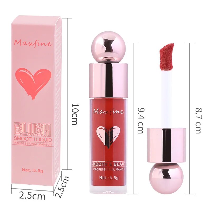 Long Lasting Non Fading Liquid Blush Highly Pigmented Lightweight Smudge Proof Smooth