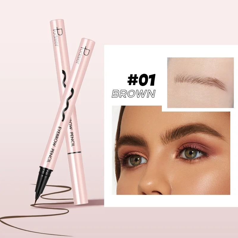Waterproof Eyebrow Pencil Brown Black Eyebrow Shaping Liquid Eyebrow Pencil Lasting Ultra Fine Brow Dye Makeup Brows Cosmetics