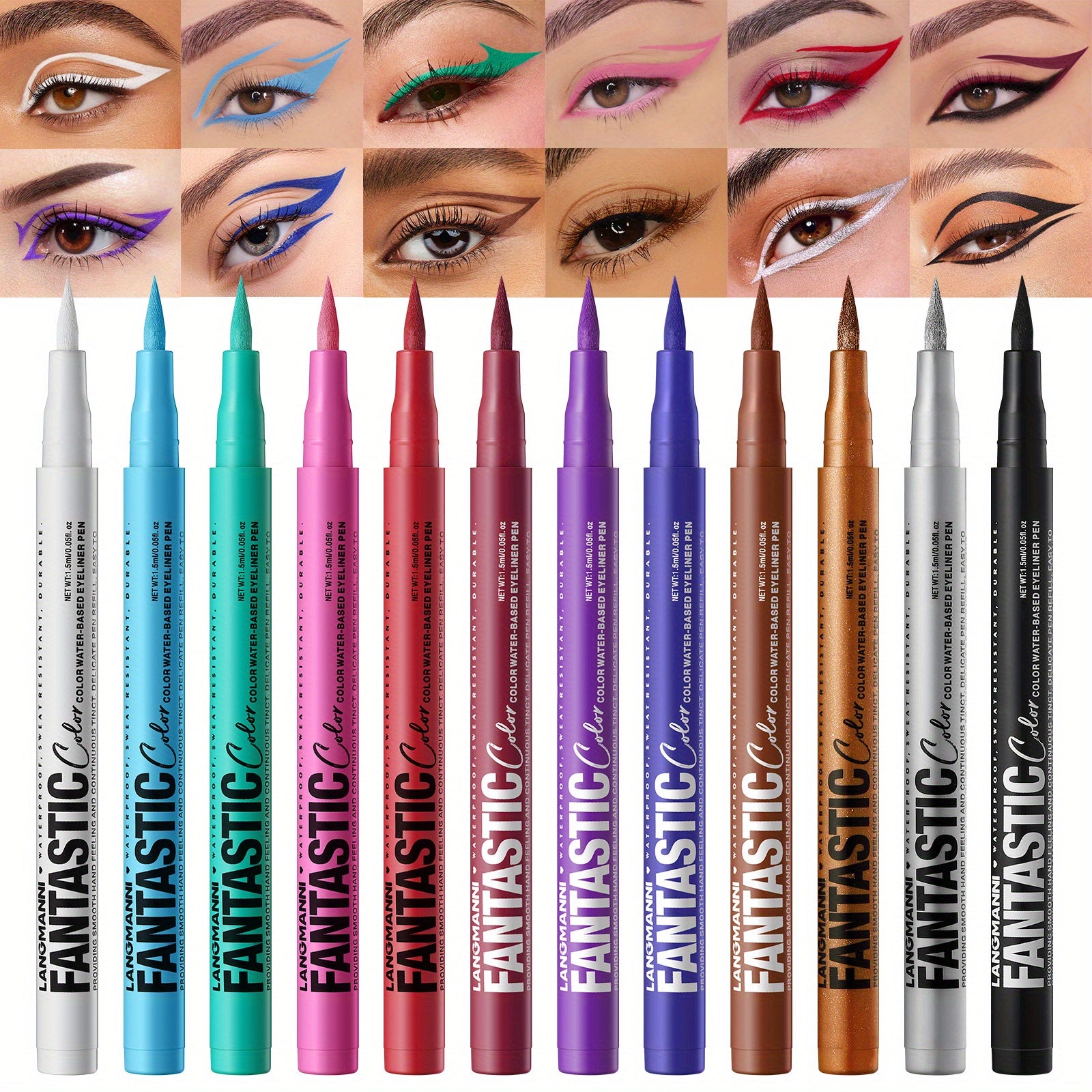 1 pcs waterproof  quick-drying  oil-proof and non-smudging long-lasting ultra-fine eyeliner  eyeliner pen  Makeup