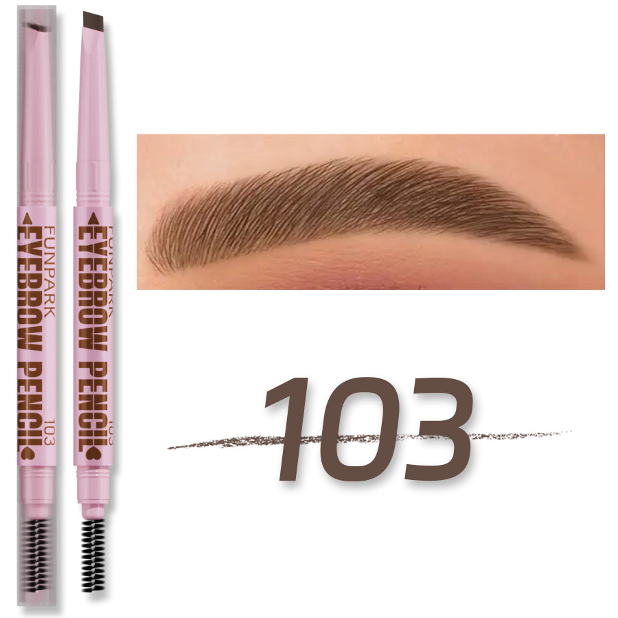 2 in1 Eyebrow pencil professional Cosmetics makeup for women 5 Colors Waterproof Eyebrow Tattoo brush Long Lasting eyebrow pen