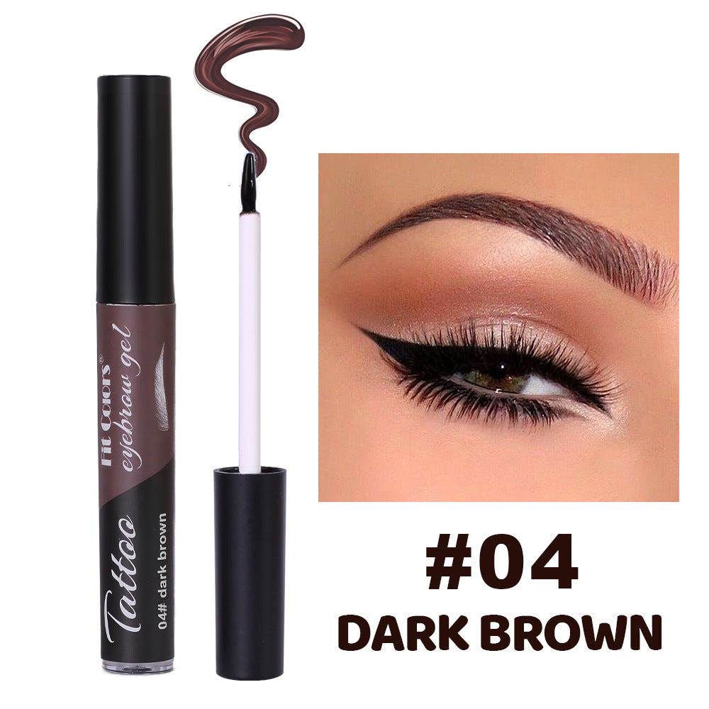 4-Color Tear Off Eyebrow Dye Long-Lasting Waterproof and Non-Smudging 3D Eyebrow Dye Adhesive