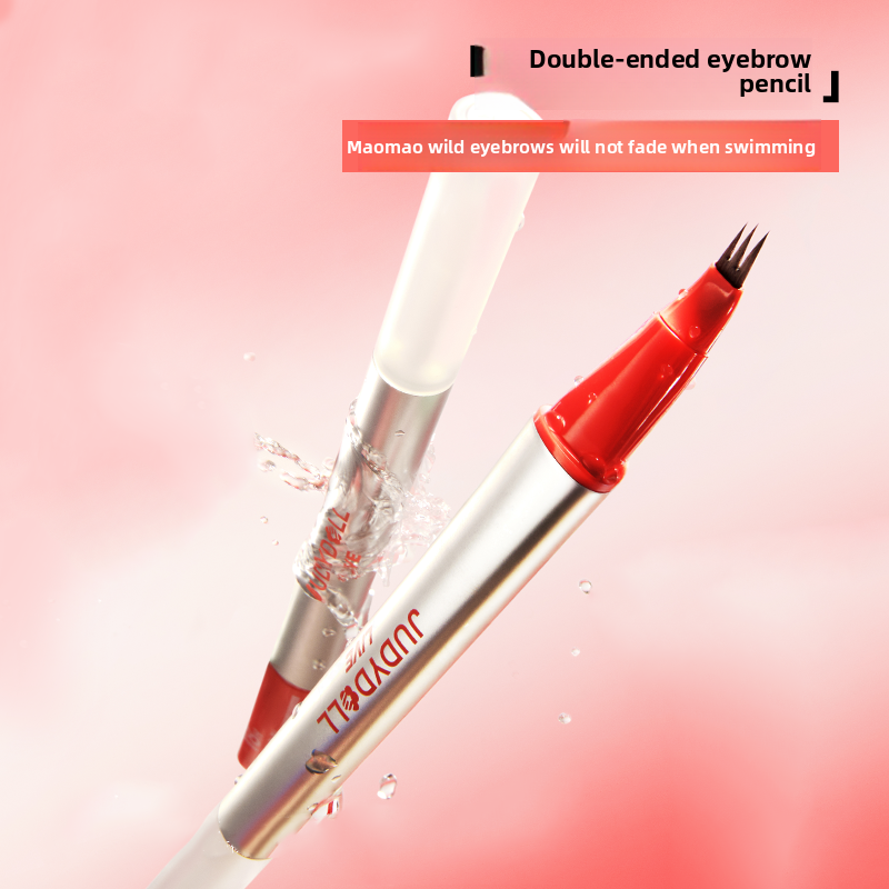 Trident Water Eyebrow Pen Waterproof Durable Wild Eyebrow Brown Eye Brown Makeup Eyebrow Pencil Stays on All Day