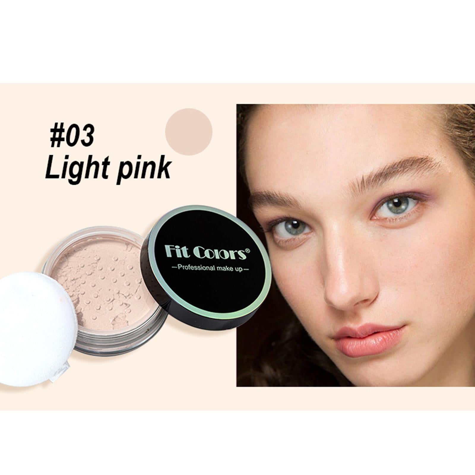 Korean Loose Powder Full Brightening Concealer Mineral Face Foundation Cosmetics Lasting Makeup Powder Compact Powder Pressed