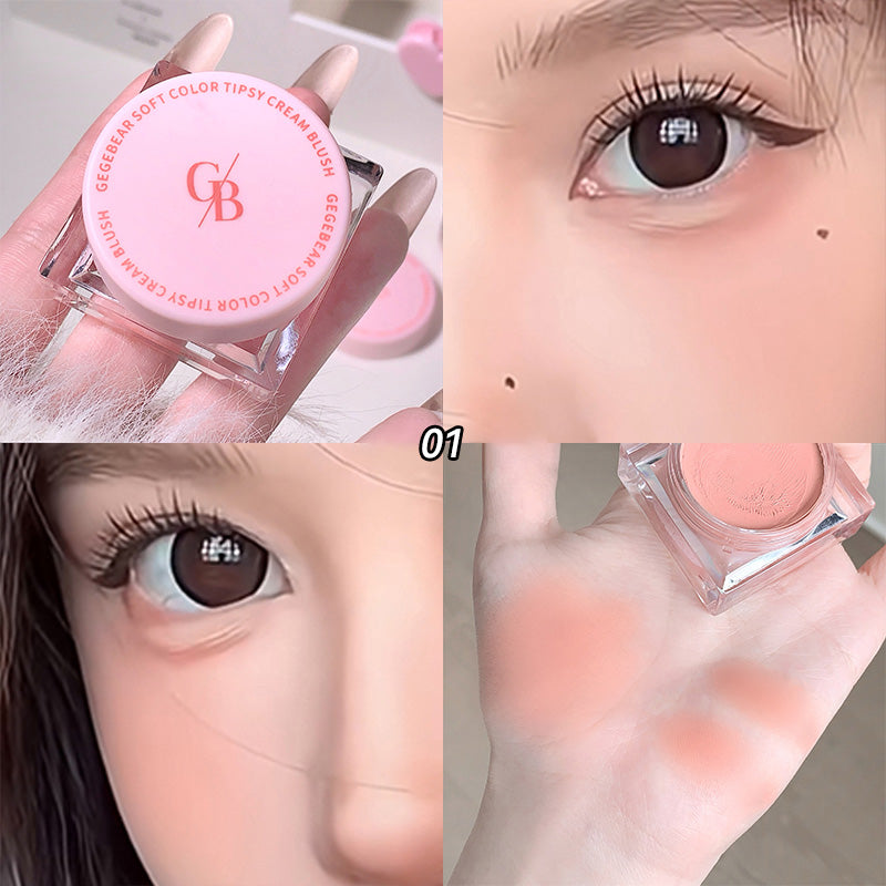GegeBear Soft Color Cream Blush: Long-Lasting and Hydrating Formula - Natural Finish for a Radiant  High-Beauty Look