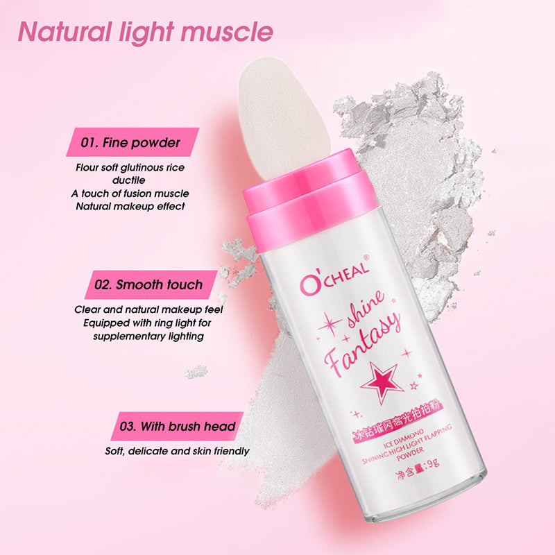 Fairy Highlight Pat Powder  Pearlescent Full Body Contouring Powder Natural three-dimensional contouring