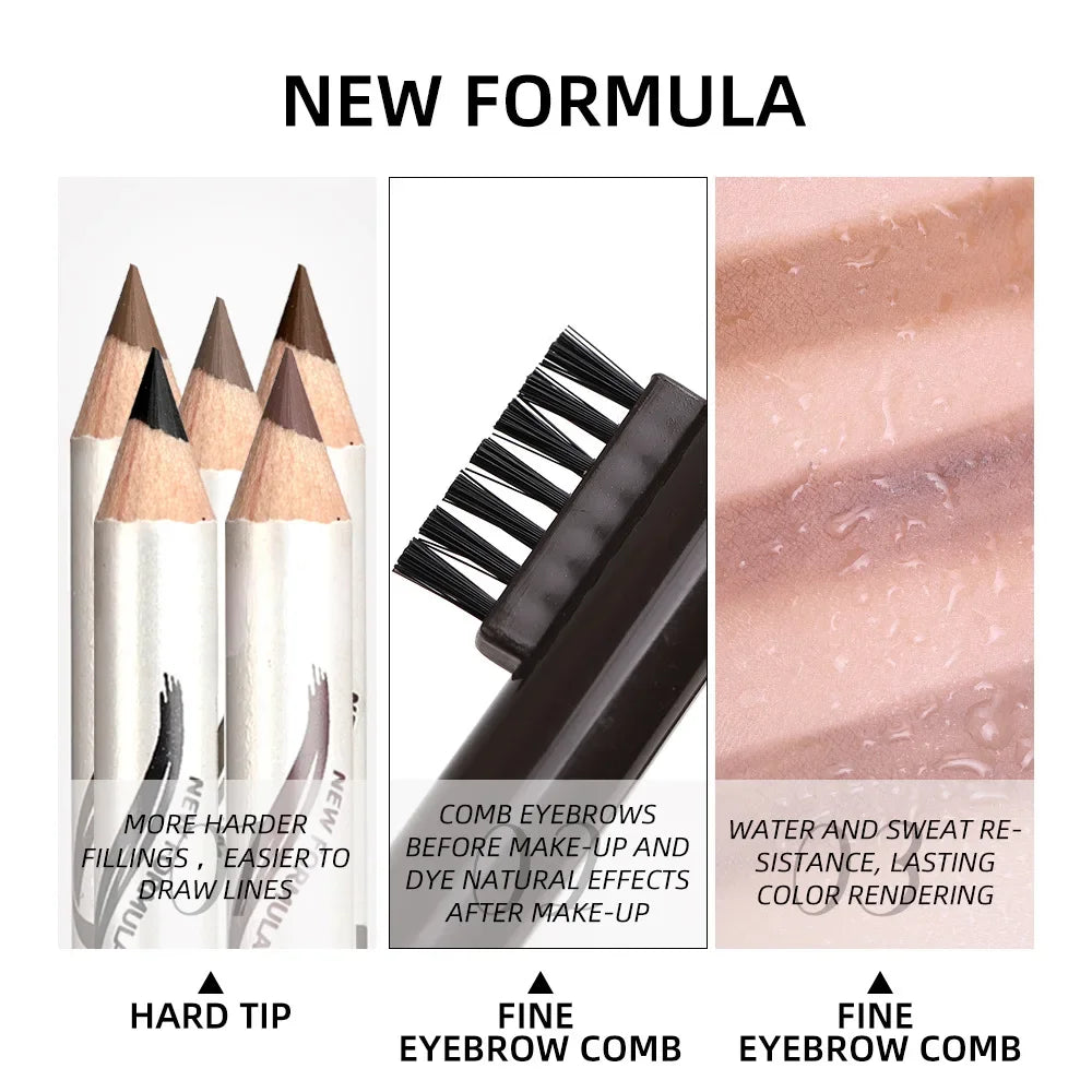 1 PCS Waterproof Eyebrow Pencil 5 Colors Eyebrow Pen for Women Beauty Cosmetic Eyebrow Pencil Cosmetics Tool Eye Brow Pencil