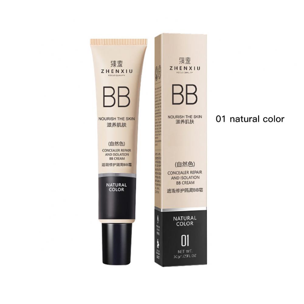 BB Cream Face Full Concealer Brighten Makeup BaseLonglasting Liquid Foundation Cream for Waterproof Face High Coverage